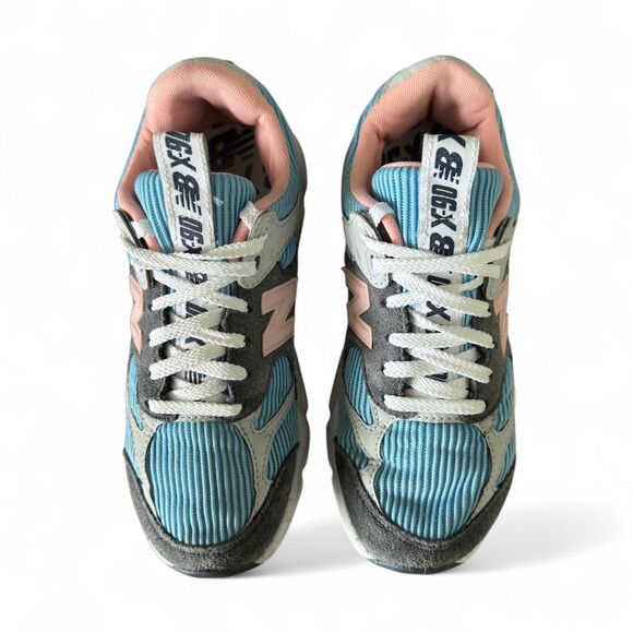 New Balance X-90 Reconstructed Women’s 7.5 Blue Pink “Summer Sky” Sneakers - Picture 7 of 12
